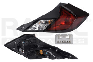 017-1302-D4 CALAVERA EXTERIOR HD CIVIC 16-20 2 PUERTAS C/LEDS DEPO DER