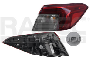 017-1302-D8 CALAVERA EXTERIOR HD CIVIC 22-23 4 PUERTAS C/LEDS DEPO DER