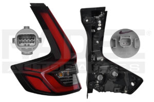 017-1303-45 CALAVERA EXTERIOR HD CR-V 23 C/LEDS ORIGINAL IZQ
