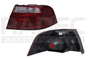 017-3110-42 CALAVERA EXTERIOR VW GOL 13-19 4 PUERTAS CLARA ROJO/BLANCO CN DER
