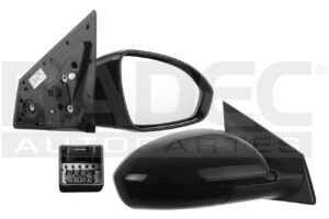 018-0611-24 ESPEJO CV CAVALIER 22-24 ELECTRICO E/ABATIBLE C/DESEMPANANTE C/SENSOR DE PROXIMIDAD P/PINTAR RS 8 PINES L3 3 CILINDROS 1.3L ORIGINAL DER