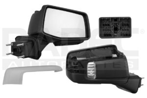 018-0615-44 ESPEJO CV CHEYENNE 19-22 ELECTRICO E/ABATIBLE C/DESEMPANANTE C/DIRECCIONAL C/LUZ INFERIOR C/MEMORIA C/SENSOR TEMPERATURA CROMADO HIGH COUNTRY DER