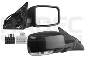 018-0916-76 ESPEJO DG RAM 09-13 ELECTRICO C/DESENPANANTE C/DIRECCIONAL C/LUZ INFERIOR P/PINTAR (2 CONECTORES 2 PINES/7 PINES) 1500/2500/RT/ST/SLT SPORT V8 8 CILINDROS 5.7L 2/4 PUERTAS DER