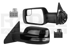 018-0916-A3 ESPEJO DG RAM 19-22 ELECTRICO E/ABATIBLE C/DESENPANANTE C/DIRECCIONAL C/LUZ INFERIOR C/MEMORIA C/SENSOR P/PINTAR 8/10 PINES IZQ