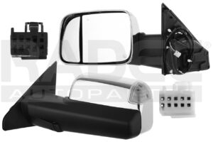 018-0916-C3 ESPEJO DG RAM 19-23 2500 ELECTRICO C/DESEMPANANTE C/DIRECCIONAL C/LUZ INFERIOR C/SENSOR PROXIMIDAD C/MEMORIA CROMADO 10/6 PINES DER