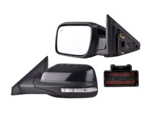 018-1214-57 ESPEJO FD EXPLORER 16-19 ELECTRICO C/DESEMPANANTE C/DIRECCIONAL C/SENSOR DE APROXIMIDAD C/MEMORIA NEGRO BRILLANTE LIMITED/PLATINUM/SPORT/XLT L4/V6 4/6 CILINDROS 2.3/3.5L 5 PUERTAS