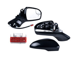018-1221-12 ESPEJO FD FUSION 13-20 ELECTRICO C/DESEMPA?ANTE C/DIRECCIONAL C/LUZ C/PUNTO CIEGO P/PINTAR TITANIUM/SE/S DER