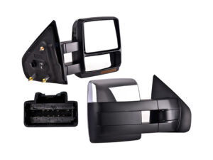 018-1232-06 ESPEJO FD SUPER DUTY 08-16 ELECTRICO C/DESEMPA?ANTE C/DIRECCIONAL CROMADO TELESCOPICO 7 PINES DER