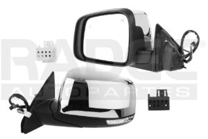 018-1605-35 ESPEJO JP GRAND CHEROKEE 11-14 ELECTRICO E/ABATIBLE C/DESEMPANANTE C/DIRECCIONAL C/MEMORIA C/SENSOR DE PROXIMIDAD CROMADO 13 PINES SRT/SRT8/SUMMIT/LAREDO/OVERLAND/LIMTED IZQ