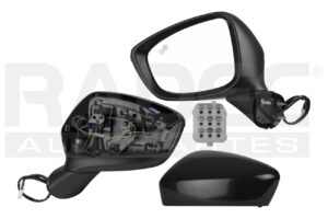 018-1920-15 ESPEJO MZ CX5 13-14 ELECTRICO C/DESENPANANTE C/DIRECCIONAL C/PUNTO CIEGO P/PINTAR 7 PINES I/I SPORT L4 4 CILINDROS 2.0L 5 PUERTAS IZQ