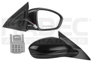 018-2302-46 ESPEJO NS ALTIMA 19-22 ELECTRICO C/DESEMPANANTE C/DIRECCIONAL P/PINTAR BASE NEGRA DER