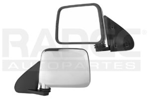 018-2305-19 ESPEJO NS D21 94-08 MANUAL CROMADO E/LE/XE/SE/BASE L4/V6 4/6CILINDROS 2.3/2.4/2.6/3.0L 2/4 PUERTAS IZQ