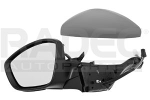 018-2411-05 ESPEJO PG 208 13-16 ELECTRICO E/ABATIBLE C/DESEMPANANTE C/DIRECCIONAL C/MOLDURAS CROMADAS P/PINTAR IZQ