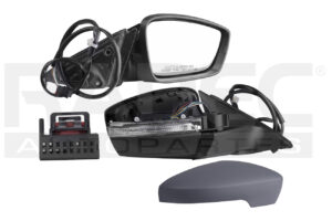 018-3114-34 ESPEJO VW PASSAT 13-15 ELECTRICO C/DIRECCIONAL P/PINTAR 6 PINES COMFORTLINE/HIGHLINE/SPORTLINE L5/V6 5/6 CILINDROS 2.5/3.6L 4 PUERTAS DER