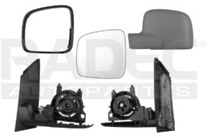 018-3134-05 ESPEJO VW CADDY 14-16 MANUAL P/PINTAR IZQ
