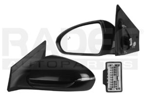 018-3412-03 ESPEJO HY IONIQ 18-20 ELECTRICO C/DESEMPANANTE C/DIRECCIONAL C/MEMORIA C/SENSOR PUNTO CIEGO P/PINTAR LIMITED 4 CILINDROS 1.6L IZQ