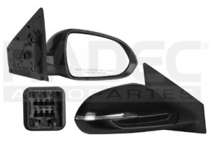 018-3506-12 ESPEJO KI RIO 18-22 ELECTRICO E/ABATIBLE C/DESEMPANANTE C/DIRECCIONAL P/PINTAR DER