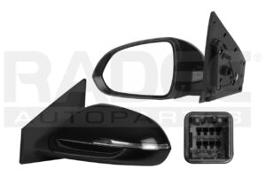 018-3506-13 ESPEJO KI RIO 18-22 ELECTRICO E/ABATIBLE C/DESEMPANANTE C/DIRECCIONAL P/PINTAR IZQ