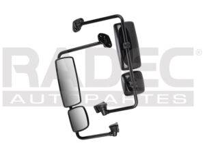 P06FR0097 ESPEJO COMPLETO MANUAL P/FREIGHTLINDER M2 98-18 NEGRO IZQ (ESPEJO Y CONCAVO)