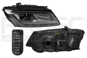 019-0207-02 FARO AD Q5 13-17 ELECTRICO C/MOTOR C/LEDS P/FOCO XENON DEPO DER