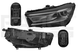 019-0207-05 FARO AD Q5 18-20 ELECTRICO C/MOTOR C/LEDS P/FOCO XENON DEPO IZQ