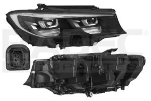 019-0301-28 FARO BW SERIE 3 SPORT 19-22 ELECTRICO C/MOTOR C/LEDS DEPO DER