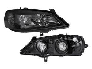 019-0601-28 FARO CV ASTRA 00-03 ELECTRICO S/MOTOR FONDO NEGRO P/FOCO HALOGENO S/FOCO DEPO DER