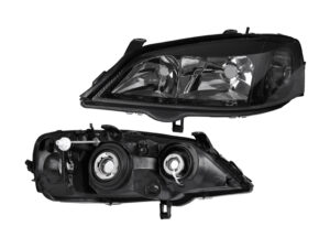 019-0601-29 FARO CV ASTRA 00-03 ELECTRICO S/MOTOR FONDO NEGRO P/FOCO HALOGENO S/FOCO DEPO IZQ
