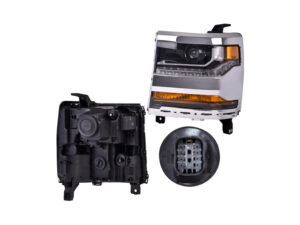019-0615-19 FARO CV CHEYENNE/SILVERADO 16-18 C/FILO CROMADO P/FOCO XENON TYC IZQ