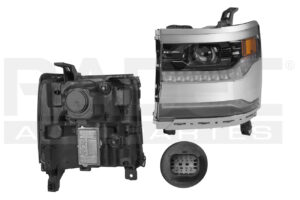 019-0639-23 FARO CV SILVERADO 16-18 FILO CROMADO C/LEDS TYC IZQ