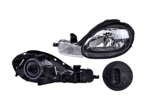 FARR539 FARO DODGE NEON 00-02 FONDO NEGRO C/BASE C/CUARTO LH RADEC