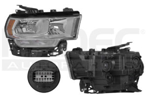 019-0916-50 FARO DG RAM PU 2500/4000 19-21 FONDO CROMADO C/FOCO HALOGENO DEPO DER