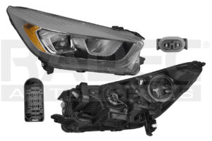 019-1209-44 FARO FD ESCAPE 17-19 FONDO CROMADO P/FOCO HALOGENO S/FOCO DEPO DER