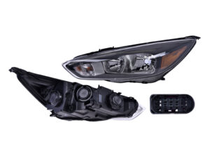 019-1219-57 FARO FD FOCUS 15-16 FONDO NEGRO C/LEDS TYC IZQ