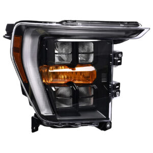019-1226-22 FARO FD LOBO 21-23 RAPTOR/TREMOR DOBLE CABINA FILO NEGRO C/LEDS DEPO DER
