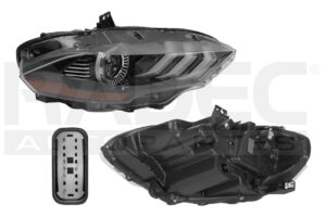 019-1228-50 FARO FD MUSTANG 18-21 C/LEDS P/FOCO XENON S/FOCO CN DER