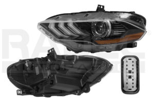 019-1228-51 FARO FD MUSTANG 18-21 C/LEDS P/FOCO XENON S/FOCO CN IZQ