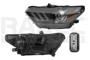 019-1228-53 FARO FD MUSTANG 15-17 C/LEDS P/FOCO XENON S/FOCO CN IZQ