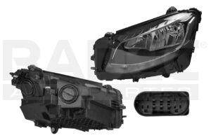 019-2026-01 FARO MC CLASE GLC 300 16-18 ELECTRICO C/MOTOR C/LEDS P/FOCO HALOGENO S/FOCO DEPO IZQ