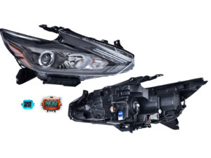 019-2302-62 FARO NS ALTIMA 17-18 FONDO NEGRO P/FOCO HALOGENO C/LEDS DEPO DER