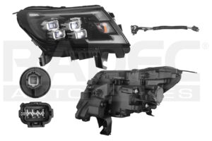 FARR1656 FARO NISSAN FRONTIER PLATINUM LE 21-23 F/NEGRO C/LEDS RH RDC