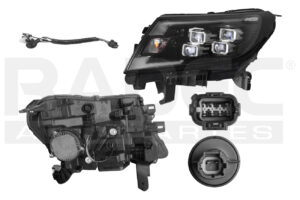 FARR1655 FARO NISSAN FRONTIER PLATINUM LE 21-23 F/NEGRO C/LEDS LH RDC