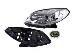 019-2606-01 FARO RN SANDERO 10-12 MANUAL/ELECTRICO FONDO CROMADO P/FOCO HALOGENO DEPO IZQ