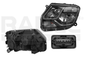 019-2612-15 FARO RN DUSTER 17-20 MANUAL P/FOCO HALOGENO S/FOCO DEPO IZQ