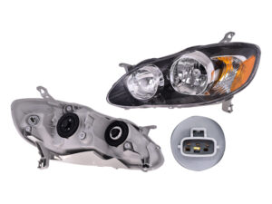 FARR507 FARO TOYOTA COROLLA 05-08 FONDO NEGRO LH RADEC