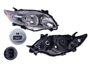 FARR1198 FARO TOYOTA COROLLA 09-10 FONDO NEGRO RH RADEC