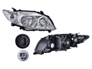 019-3004-44 FARO TY COROLLA 09-10 ELECTRICO S/MOTOR FONDO CROMADO S/REFLEJANTE DEPO DER