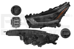 019-3006-27 FARO TY HIGHLANDER XLE/XSE 20-21 FILO NEGRO C/LUPA C/FOCO DEPO IZQ