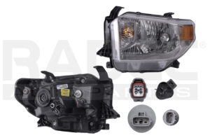 019-3017-39 FARO TY TUNDRA PLATINUM 14-17 C/MOTOR FONDO CROMADO C/LEDS C/FOCO HALOGENO DEPO IZQ
