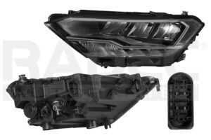 019-3112-59 FARO VW JETTA COMFORTLINE 19-21 ELECTRICO C/MOTOR C/LEDS DEPO IZQ